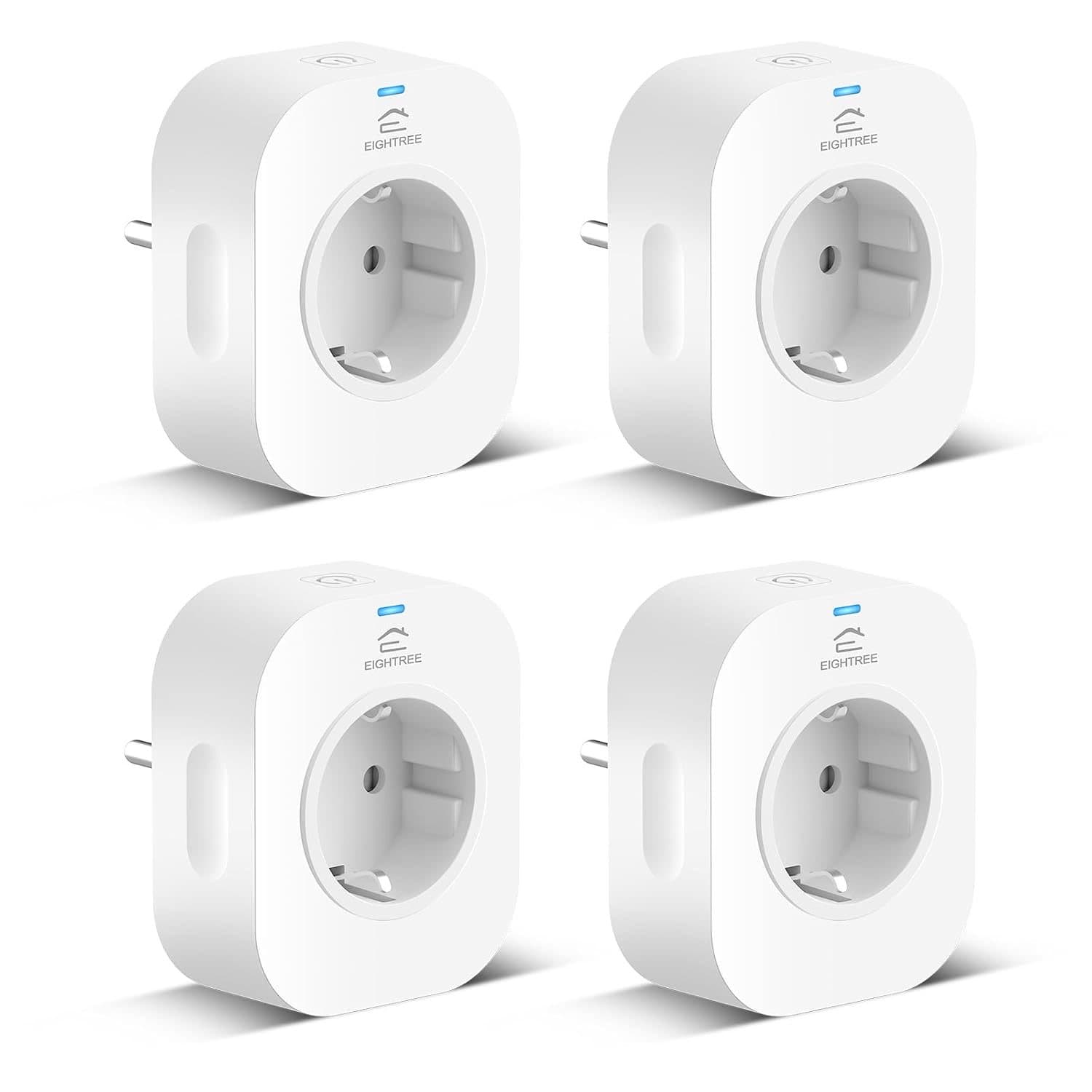 EIGHTREE ET22 WLAN-Steckdose 4er mit Strommessung