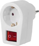 Hama Steckdosenadapter mit Schalter (2-polig)