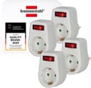 Brennenstuhl 4er Set Zwischenstecker mit Schalter