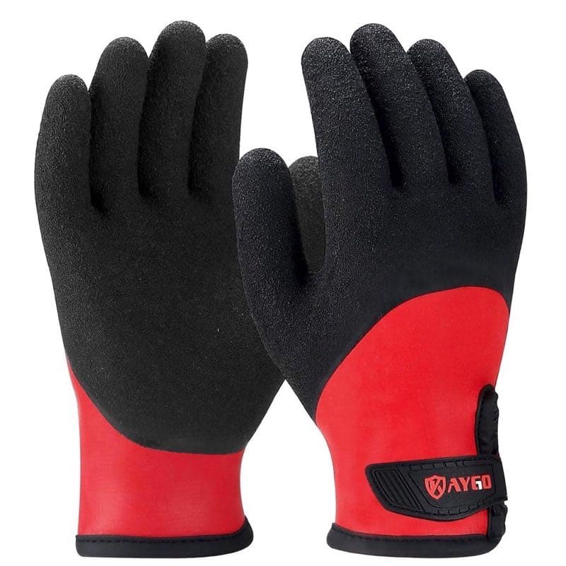 KAYGO KG140W Winterhandschuhe Schwarz/Rot Gr. L / 9