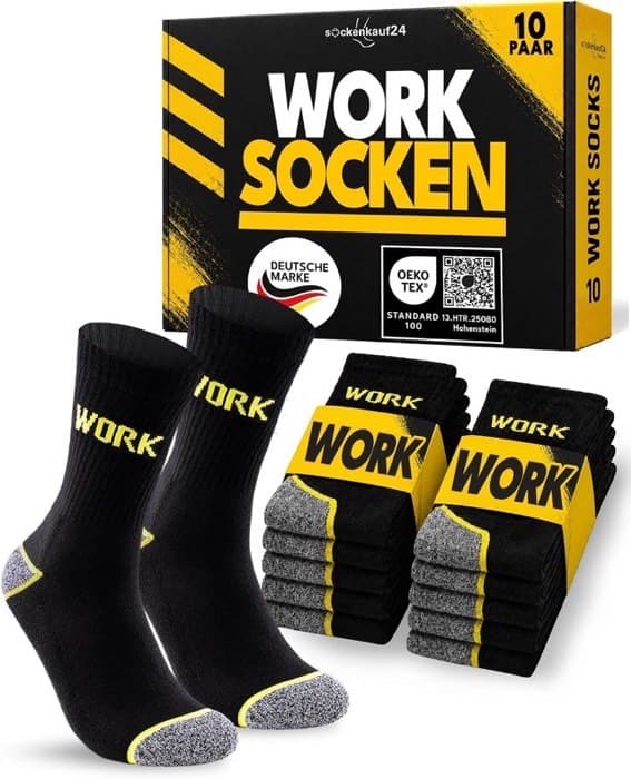 WORK 10 Paar Arbeitssocken Herren