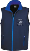 Bedruckbare Softshell-Arbeitsweste Microfleece