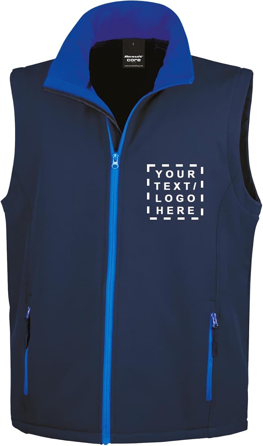 Bedruckbare Softshell-Arbeitsweste Microfleece