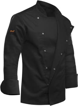 strongAnt strongAnt Stretch-Kochjacke Druckknöpfe