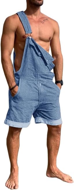 Runcati Runcati Denim Overall Shorts