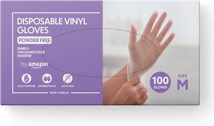 by Amazon Vinyl-Einweghandschuhe M 100×