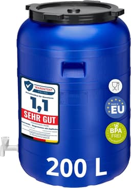 Garronda Garronda 200 L Weithalsfass mit Hahn GD-0092
