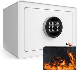VALINIRT VALINIRT Kompaktsafe 22L – Keypad, Weiß