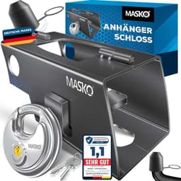 MASKO MASKO Anhängerschloss mit Scharniersystem