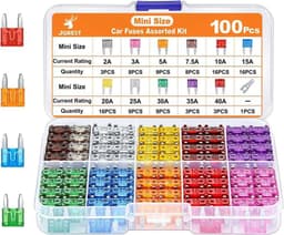 Jorest JOREST 100 Pcs Mini Kfz-Sicherungen Set