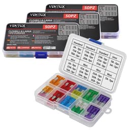 VENTUX GEAR 150 Stück Mini und Standard Sicherungen
