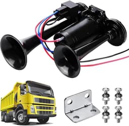 Gobesty LKW-Hupe Doppelrohr mit Kompressor
