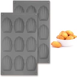 Honnesserry Honnesserry Silikon-Madeleine 2×9 Grau