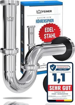 FEINER FEINER Premium Universal-Siphon Edelstahl höhenverstellbar