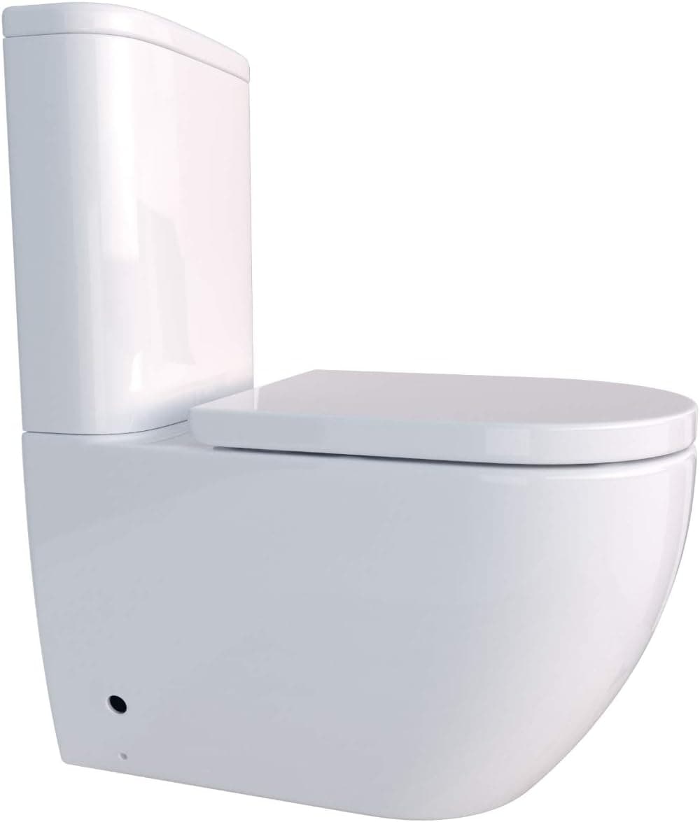 KERABAD KB6089 Stand-WC mit Spülkasten, randlos, Soft-Close