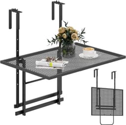 GIANTEX Hängetisch 60,5×40,5 cm – Testsieger im Balkonhängetisch-Vergleich