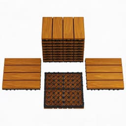 Acekool Acekool WPC Terrassenfliesen Teak 0,84 m²
