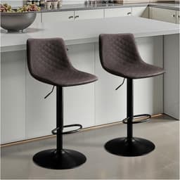 STOOLINK STOOLINK Barhocker 2er Set L-Form dunkelbraun
