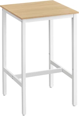 VASAGLE VASAGLE Bartisch 60 × 60 × 92 cm Eichenbeige