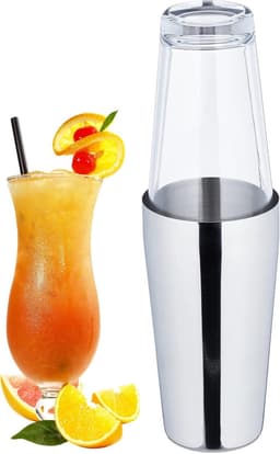 Relaxdays Relaxdays Boston Glas + Stahl 400/600 ml