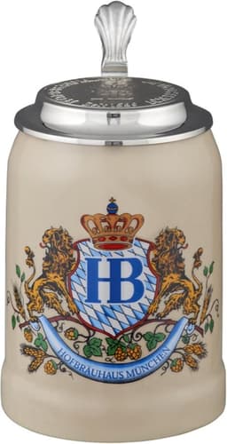 Hofbräuhaus München HB Löwe + Zinn 0,5 l