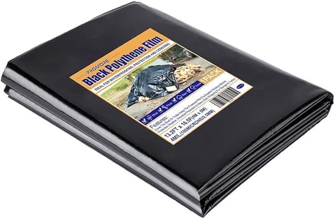PROMORE Baufolie schwarz 4 × 5 m, 0,1 mm