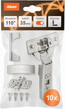 BLUM 10× CLIP top BLUMOTION 110° vernickelt