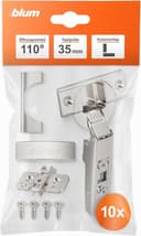 blum 10× CLIP top 110° ohne Softclose