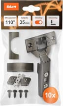 BLUM 10× CLIP top BLUMOTION 110° Onyx