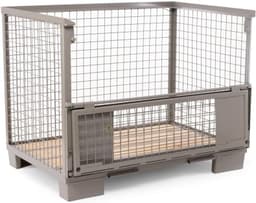 HEMMDAL Euro-Gitterbox, 1500 kg, Doppelvorderwandklappe