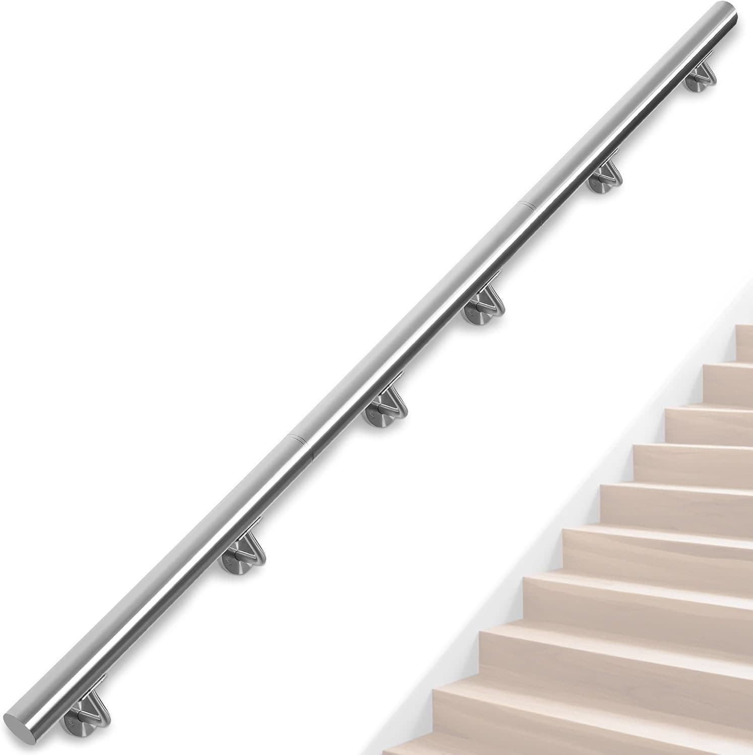 OUUTMEE Edelstahl-Handlauf 350 cm