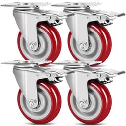 Vortix Vortix 4× Schwerlastrollen 100 mm mit Bremse