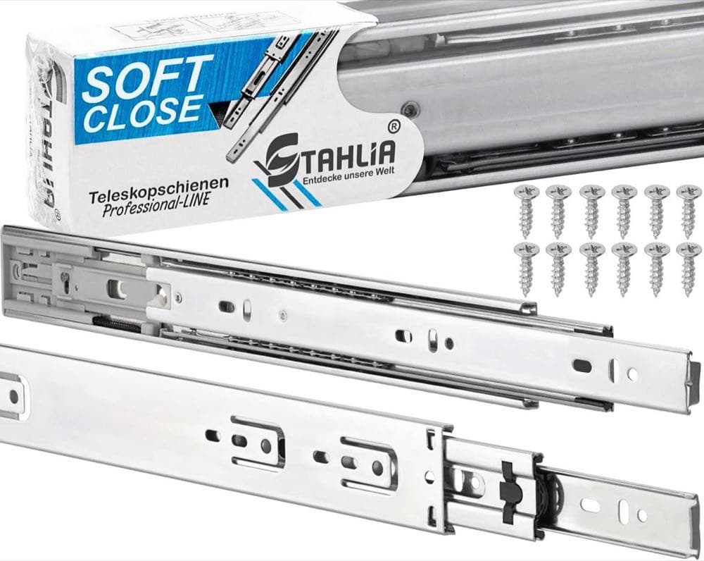 Stahlia Softclose Vollauszug 300 mm – 35 kg