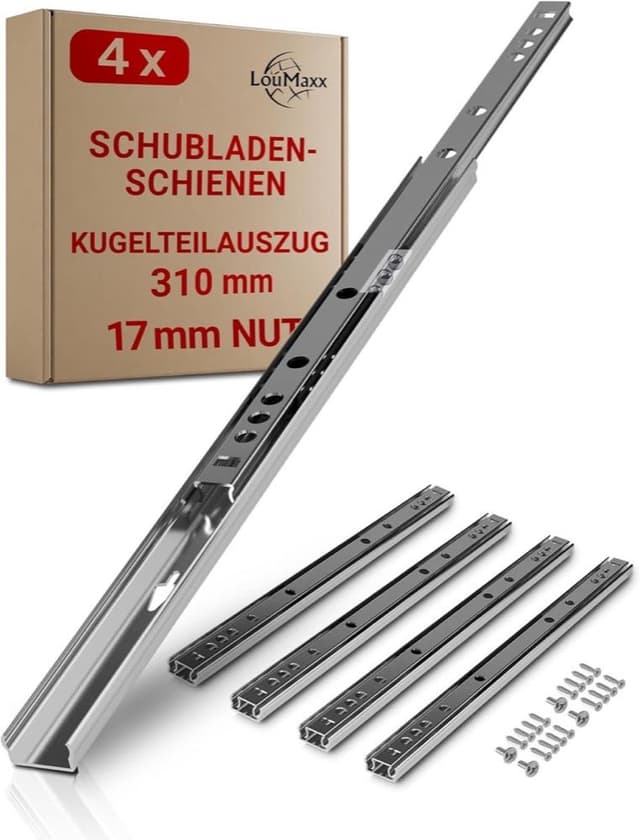 LouMaxx 17-mm-Nut 310 mm – 2 Paar