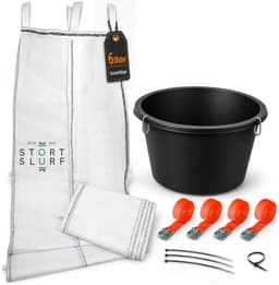 STORTSLURF Schuttrutsche 6 m Set (2× 3 m) mit Trichter