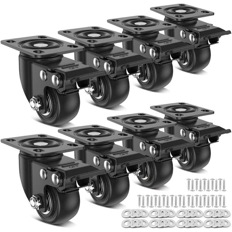 Deutnart 50 mm PU 8er-Set mit Bremse