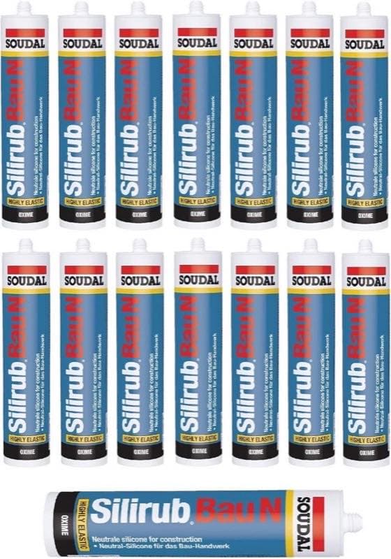 Soudal Silirub Bau N 15×300 ml weiß