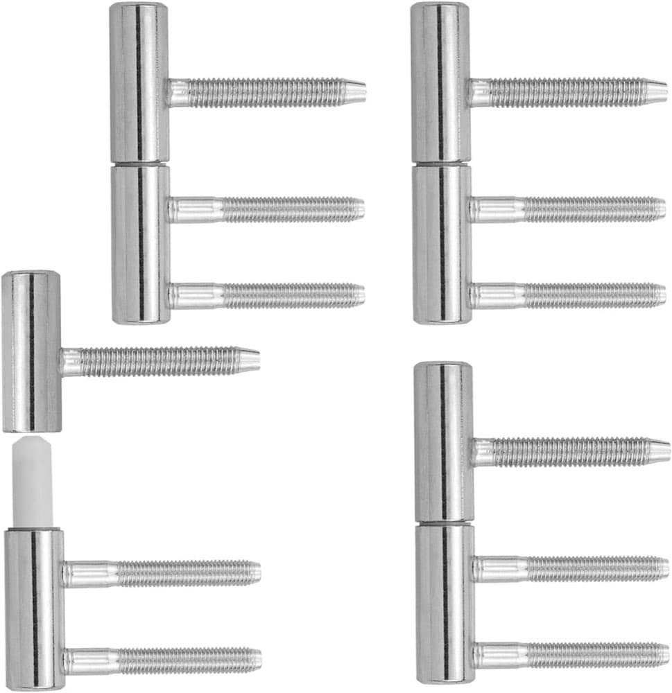 VntMQP 4× 3-teilige Türbänder, vernickelt