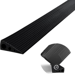 CUTIS CUTIS Türschwellenrampe 90×6,5×2,5 cm PVC Schwarz