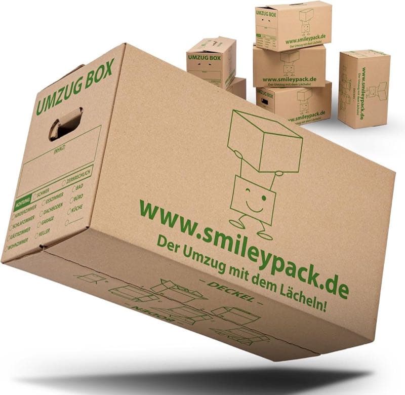 smiley pack PROFI 30× Umzugskartons 620×300×330 mm