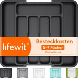 Lifewit Kunststoff-Besteckkasten 32 cm