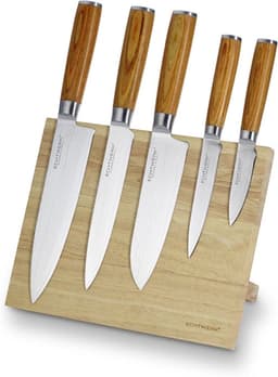 ECHTWERK ECHTWERK Damastmesser 6-teilig mit Magnetblock