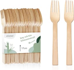 wiseware Wisefood Bambusgabeln 100 Stück