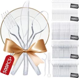 MEISHANG MEISHANG Plastikbesteck 500-teilig