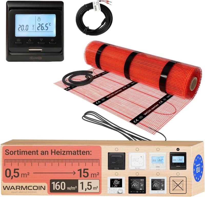 Warmcoin · Heizmatte · 160 W/m² · 1.5 m²