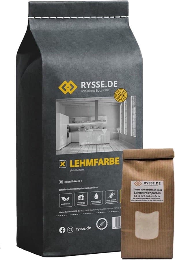 Rysse.de natürliche Baustoffe · Finish (Lehmstreichputz) · 5 kg