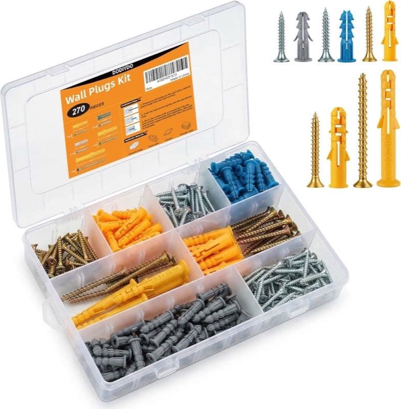 DODIYDO Dübel-Set 270-teilig