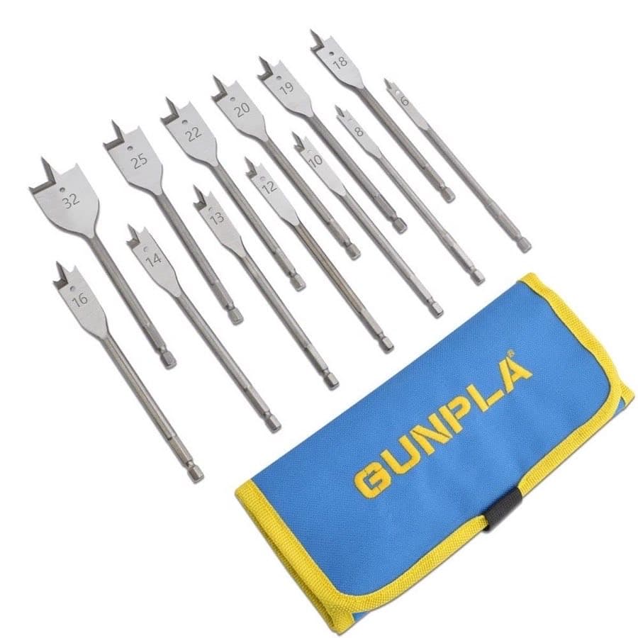 Gunpla 13-tlg. Flachfräsbohrer 6–32 mm