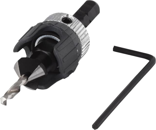 wolfcraft Vorbohrer mit Senker und Tiefenstopp