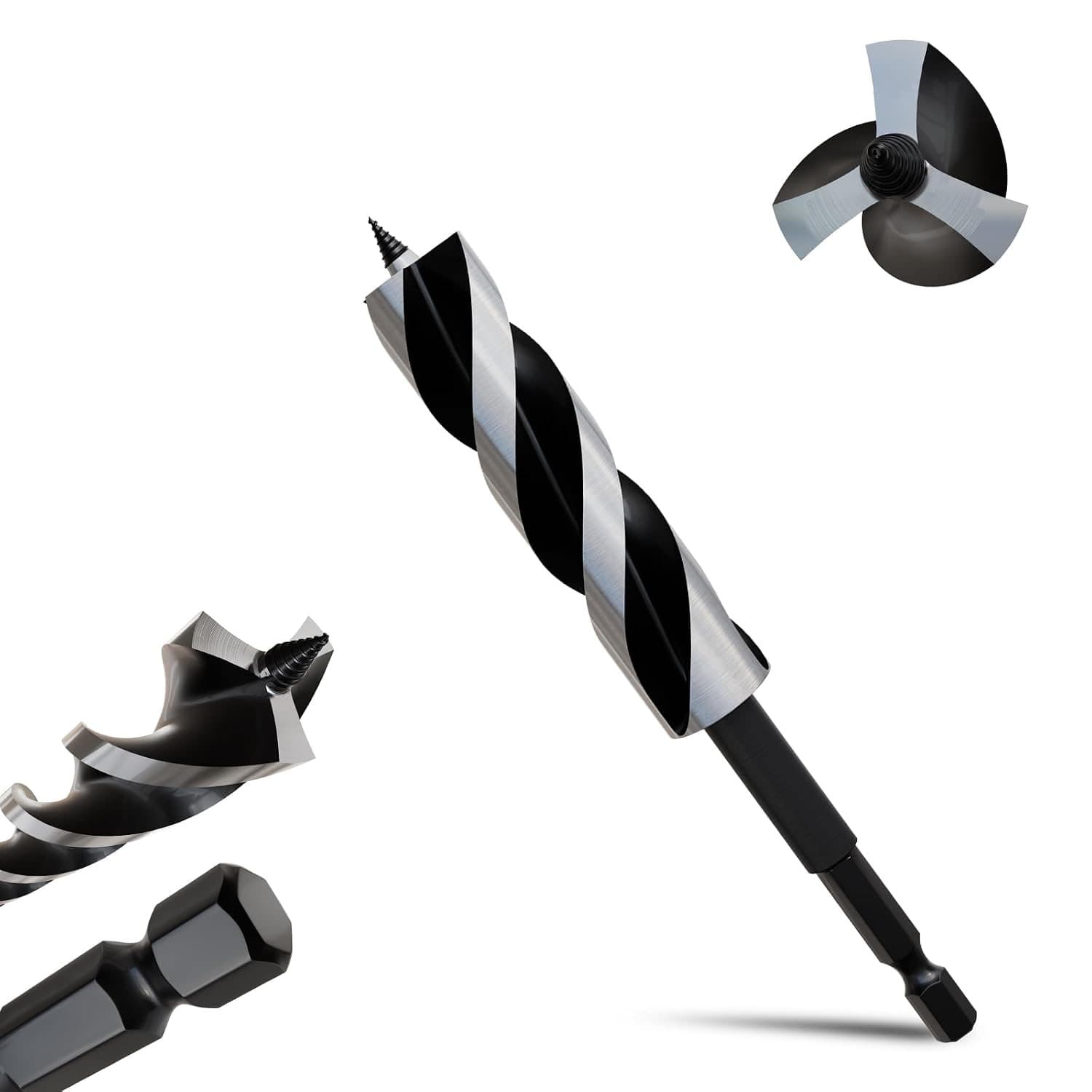 METOTY Auger/Holzbohrer 20×155 mm Hex
